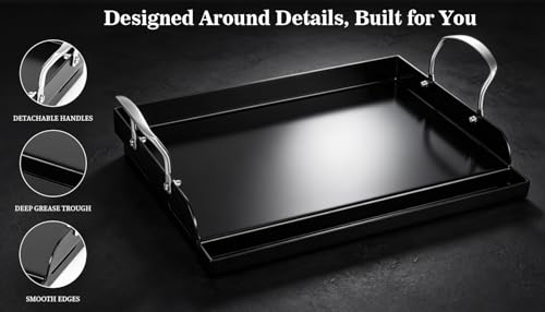 Nonstick Nanoceramic Griddle Plate (17.2" x 13.2" x 2.6")