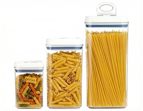 Flip Tite Acrylic Food Storage Container with Lid 6” XL Air Tight Ring Seal Flip Lock (White / 6")