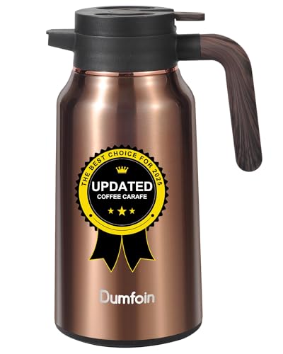 Carafes for Hot Liquids 70 oz (67.6 Ounces / Gold)