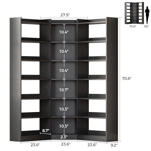 Corner Bookshelf (7 Count)