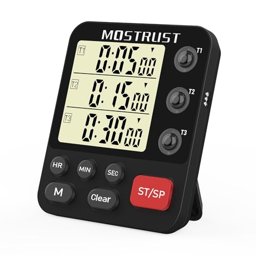 Digital Dual Kitchen Timer (Black)