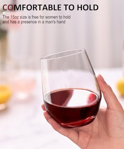 Wine Glasses Set (Set of 4-15 oz)