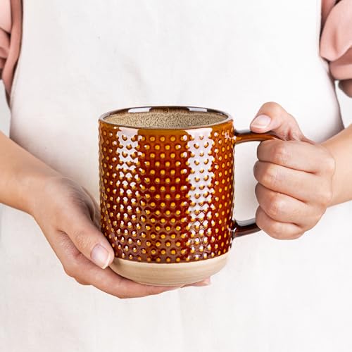 Coffee Mugs Set of 6 (Caramel / Set of 6 (16 Ounces))