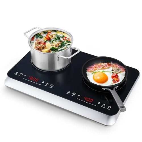 Portable Induction Cooktop 2 Burner (Double Induction Cooktop with Touch Control)