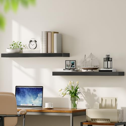 Floating Shelves for Wall (Black / 31.5 Inches)