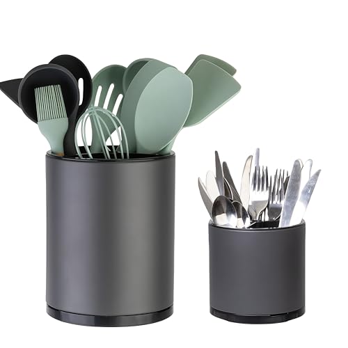 Kitchen Utensil Holder (Large & Medium / grey)