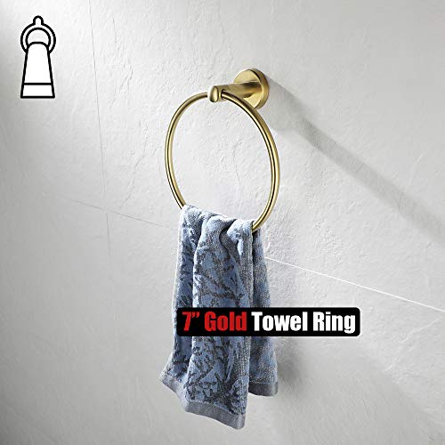 Towel Ring Brass Gold (Gold)