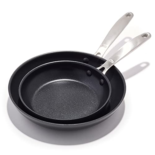 Enhanced 8" and 10" Frying Pan Skillet Set (8" and 10" Frying Pan Skillet Set / Black)