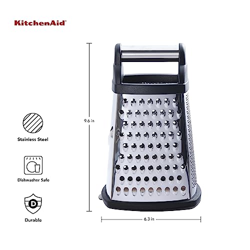 Gourmet Box Grater with Detachable Measuring Container and Lid