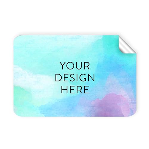 Custom Vinyl Stickers Your Image (Sky Blue / 5x3)