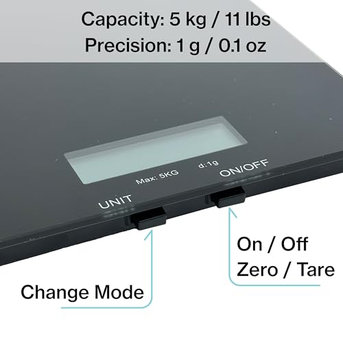 Glass Platform Digital Kitchen Scale (Glass - White)