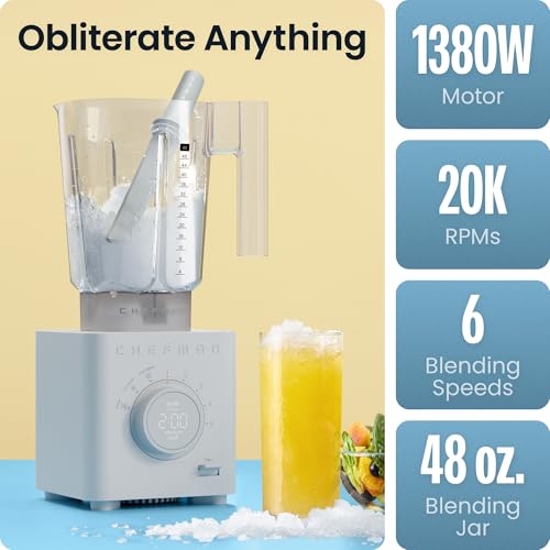 Obliterator 48 oz Countertop Blender for Smoothies (Concrete / Power Blender)