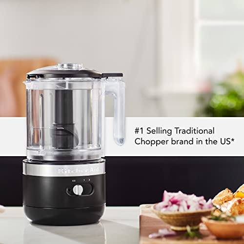Cordless 5 Cup Food Chopper (5 Cup Cordless Chopper / Onyx Black)