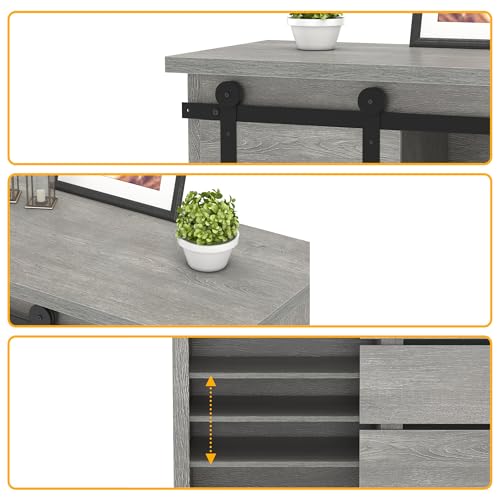 Sideboard Coffee Bar Cabinet (White)