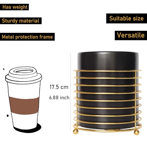 Dining Utensil Holder Cooking Utensil Holder (XL / Black Gold)