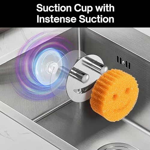 Scrub Daddy Caddy Organizer for Kitchen Sink & Bathroom (Stainless Steel 1 Pack)