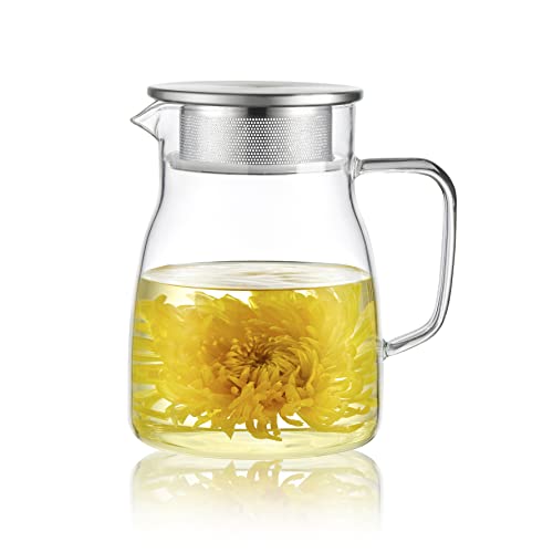 One Touch Glass Teapot (27oz(800ml))