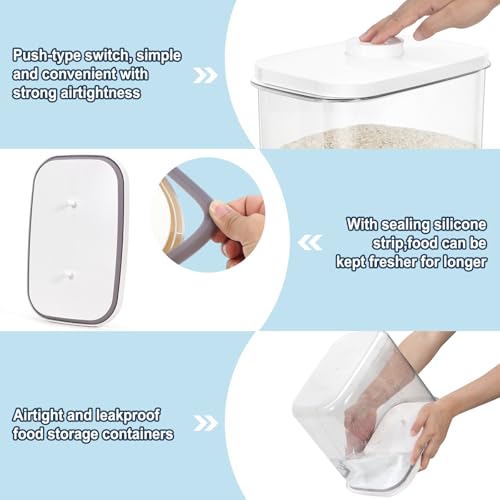 Airtight Rice Storage Container (White / 12L-1pack)