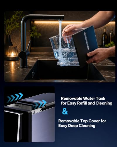 Countertop Nugget Ice Maker (Stainless Steel / 40 lbs)