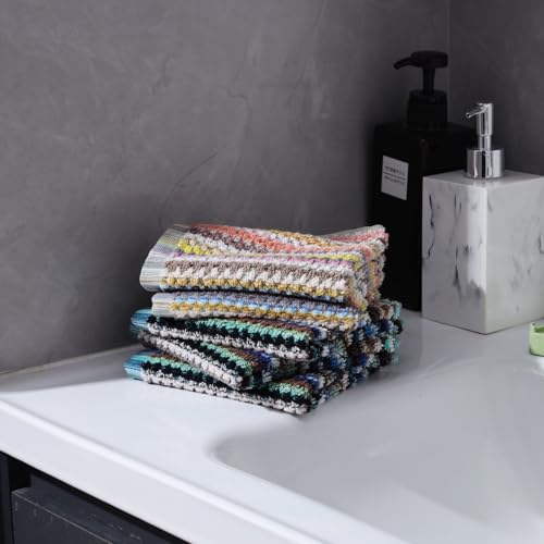 Kitchen Dish Cloths for Washing Dishes (Multi-3 / 12x12 inch)