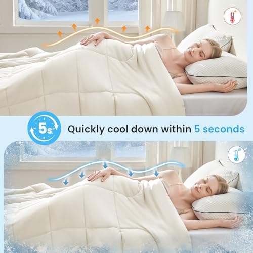 Cooling Comforter Queen Size (Cool Cream / Cooling Queen（90*90）)