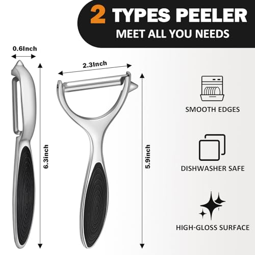 Vegetable Peeler for Kitchen (2 Count)