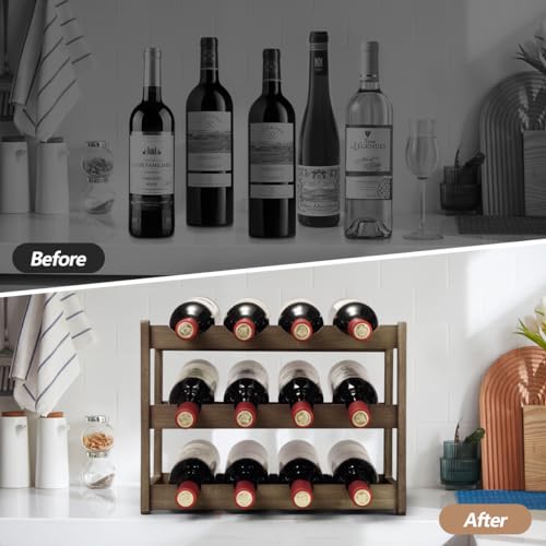 Bamboo Wine Rack (3 Tier Moca)