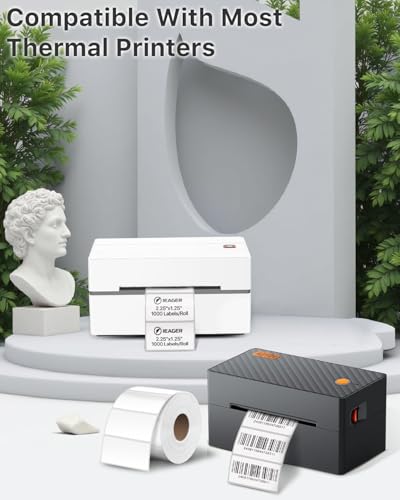 2.25x1.25 Inch Thermal Labels (2.25"x1.25" / White)