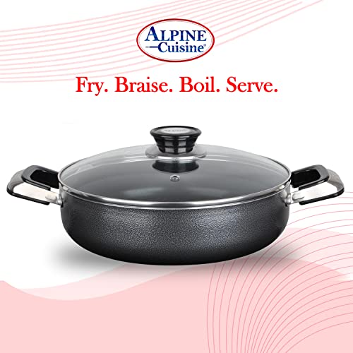 3 Quart Non stick Caldero Stock Pot with Tempered Glass Lid and Carrying Handles (3-Quart Caldero / Standard Packaging)