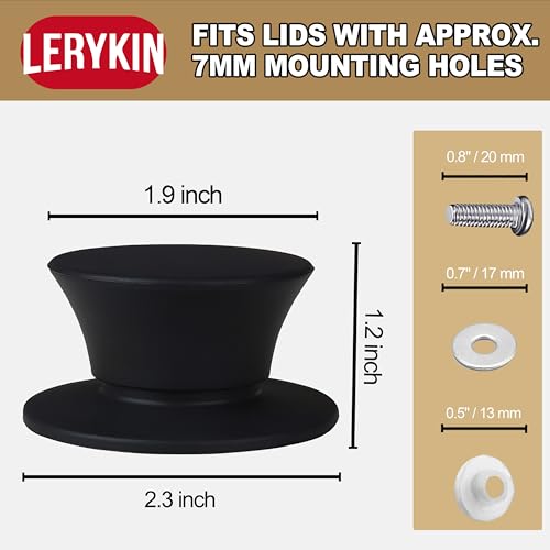 Replacement Silicone Knobs for Pot Lid (Lid Knobs (2 Pack))