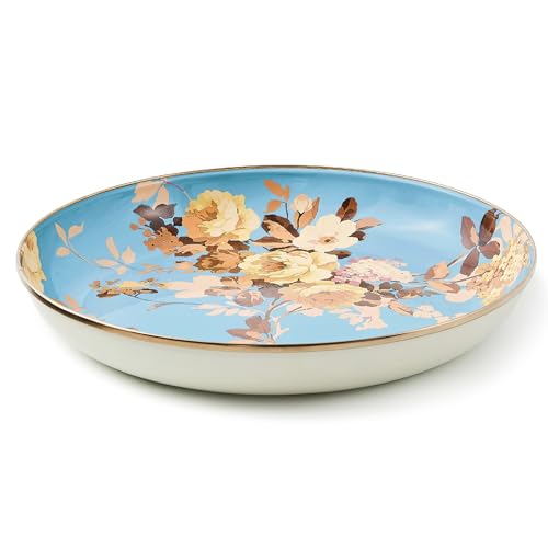 Enamel Abundant Bowl (Slate Wild Rose)