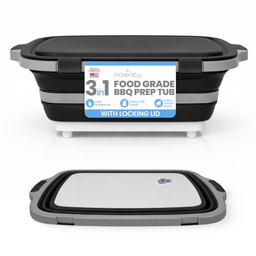 BBQ Prep Tub 8L (Black / Large (8L))