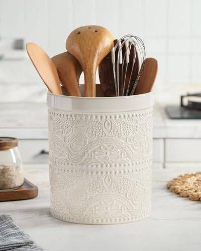 Kitchen Utensil Holder (Antique White)