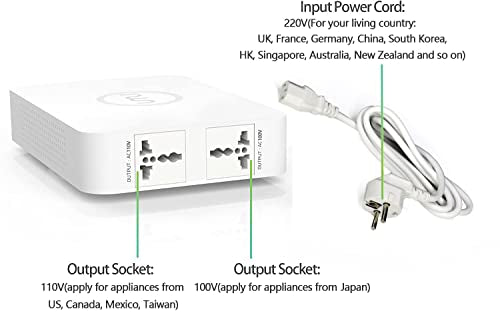 Step Down Converter 220V to 110V 500W US to Europe Voltage Transformer (500W-220V to 110V)