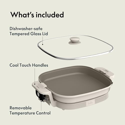 Fits Anywhere SAUTE XL Make & Take Skillet (14" x 14" / Oatmilk)
