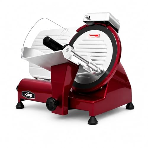 MS 10XT Premium 320W Electric Meat Slicer 10 (Red)