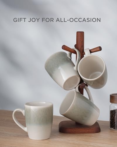Coffee Mugs Set (4pcs / Glacier-Sage Green)