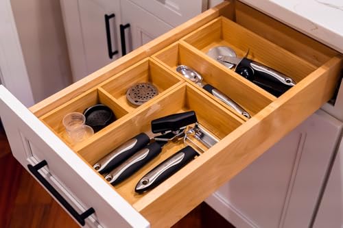 Bamboo Kitchen Utensils Organizer