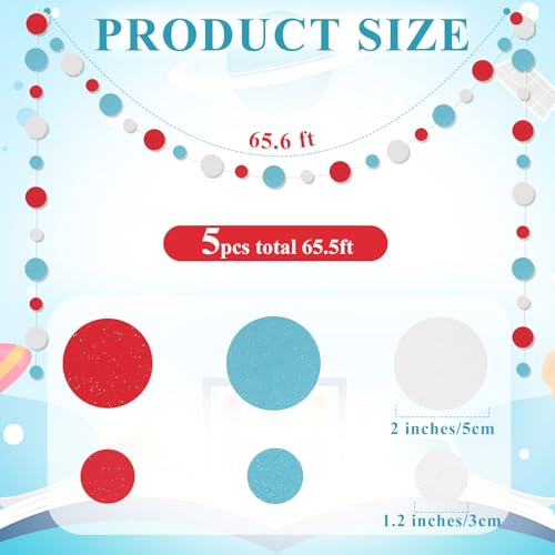 5 Pieces Circle Garland Banner Hanging (5 Count)