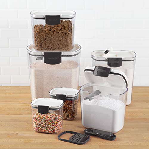 ProKeeper Baker's Airtight Kitchen Storage Canister Container Set for Flour (6 Count)