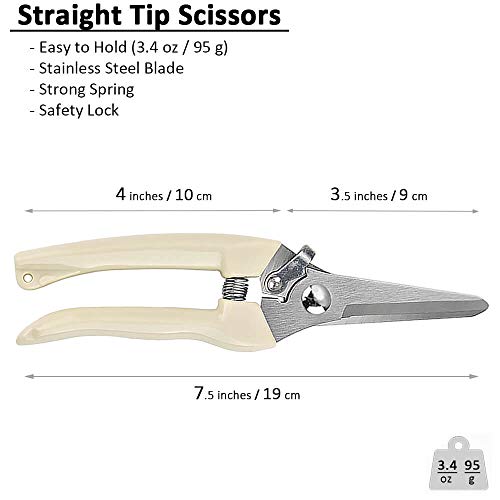 Garden Shears Set of 2 (Straight+Bypass)