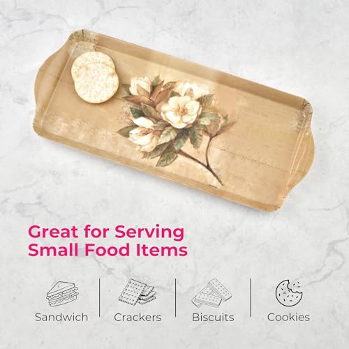 Sugar Magnolia Collection Melamine Tray (15.1" x 6.5" x 1" / Sugar Magnolia)