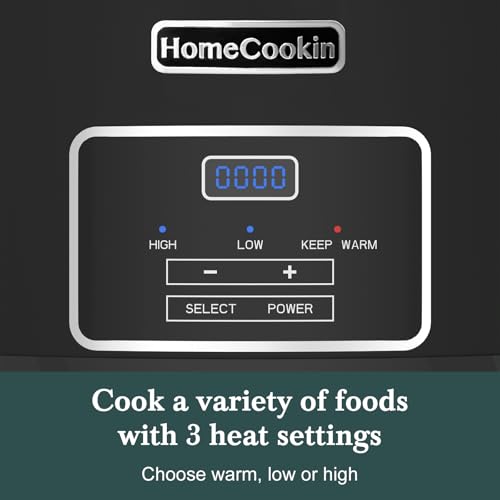 7 Quart Programmable Slow Cooker with Timer Keep Warm