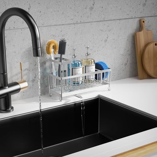 Larger Version Sponge Holder for Kitchen Sink (Stainless Steel)