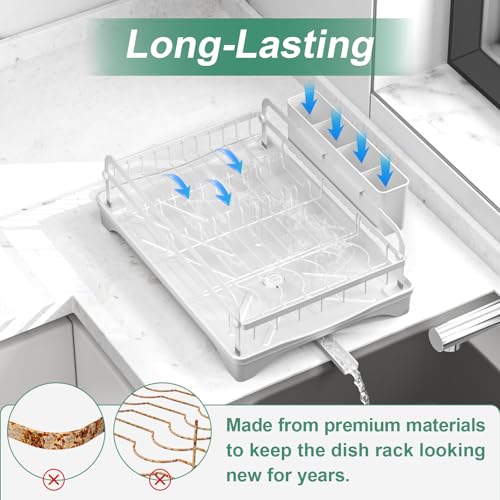 Dish Drying Rack (1 Tier - White)