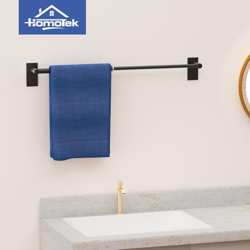 Adjustable AdhesiveTowel Bar 2 Pack (2 Pack / Economical-self-adhesive-matte Black)