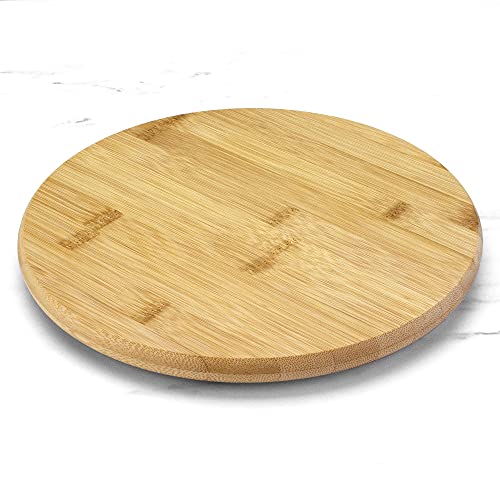 10 Inch Bamboo Lazy Susan Turntable for Kitchen (10" Lazy Susan)