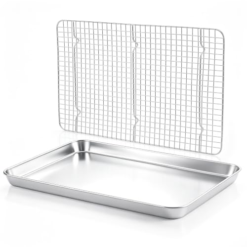 Large Baking Sheet with Wire Rack (20"x14")