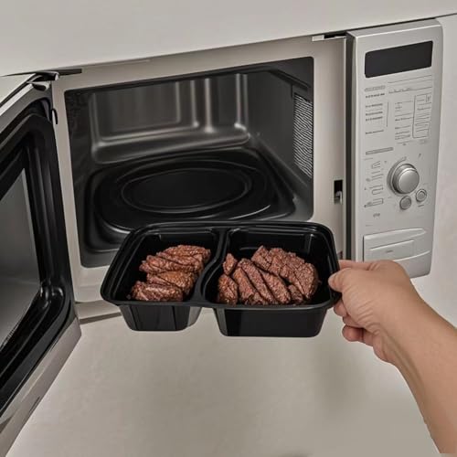 28oz 2compartment Plastic meal prep containers With Lids (28 oz square box)