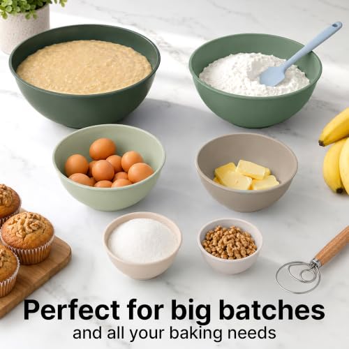 12 Piece Plastic Mixing Bowls with Leak (452.48 Count)